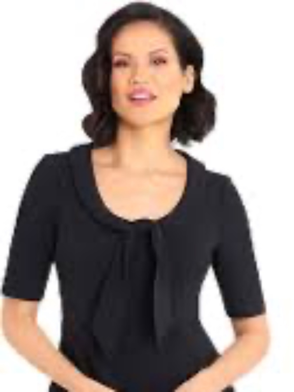 Donna Morgan Stretch Crepe Dress - Black